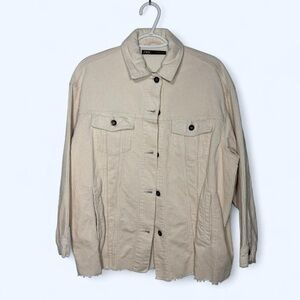 Zara Cream Corduroy Jacket